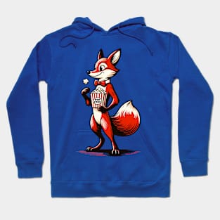 Fox carrying a packet of popcorn Hoodie